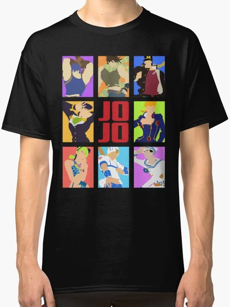 Новинка Мужская футболка модная JoJo's Необычные приключения-герои мужские