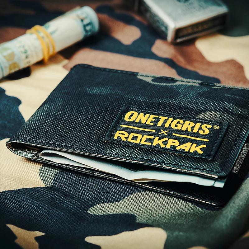 OneTigris ROCKPAK держатель для карт EDC сумка минималистичный Портативный кошелек Дорожный комплект мини-кошелек