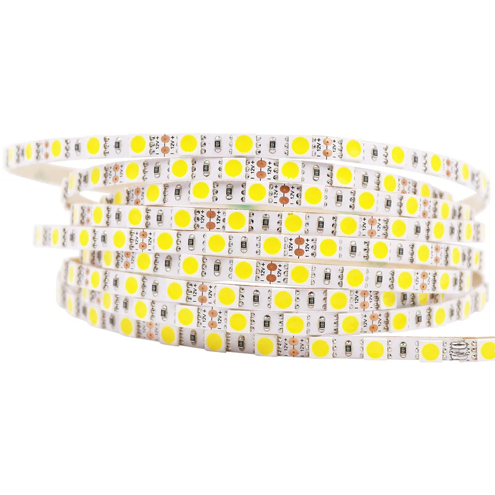 

Super Bright Warm White 5m LED Strip 5050 DC12V 5mm PCB flexible Light stripe 84 LED/M Led Tape Luces Ribbon Cool White