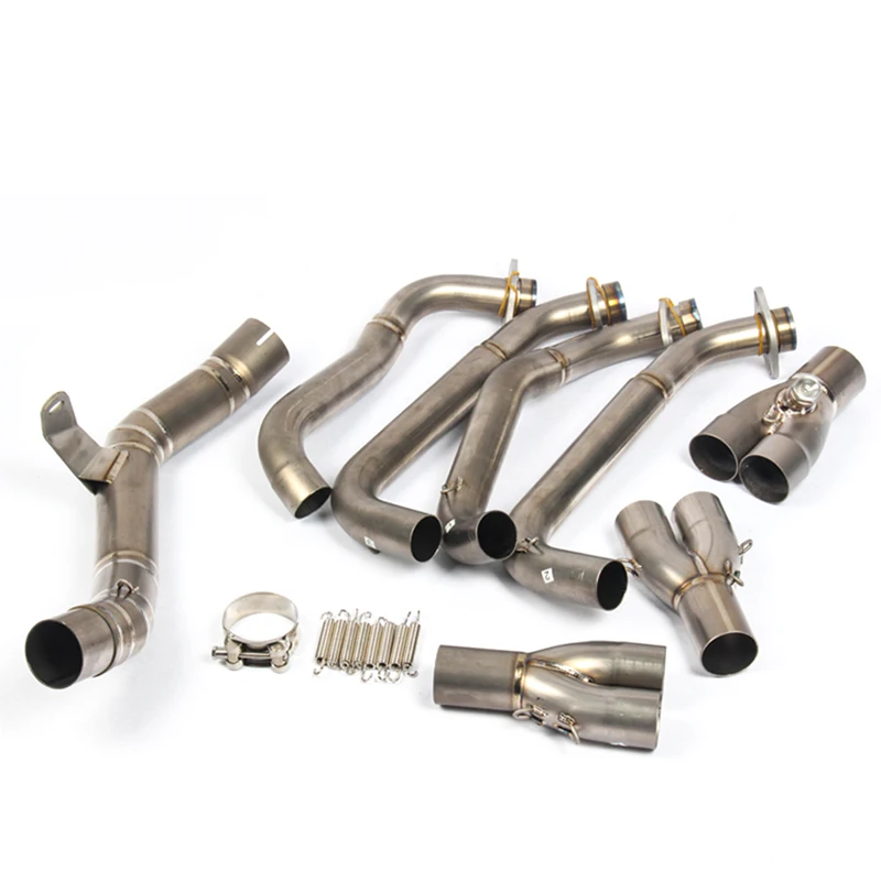 For Kawasaki Z900 Exhaust Pipe Muffler with Stainless Steel/Titanium Alloy Front Middle Set Link Pipe - - Racext 33