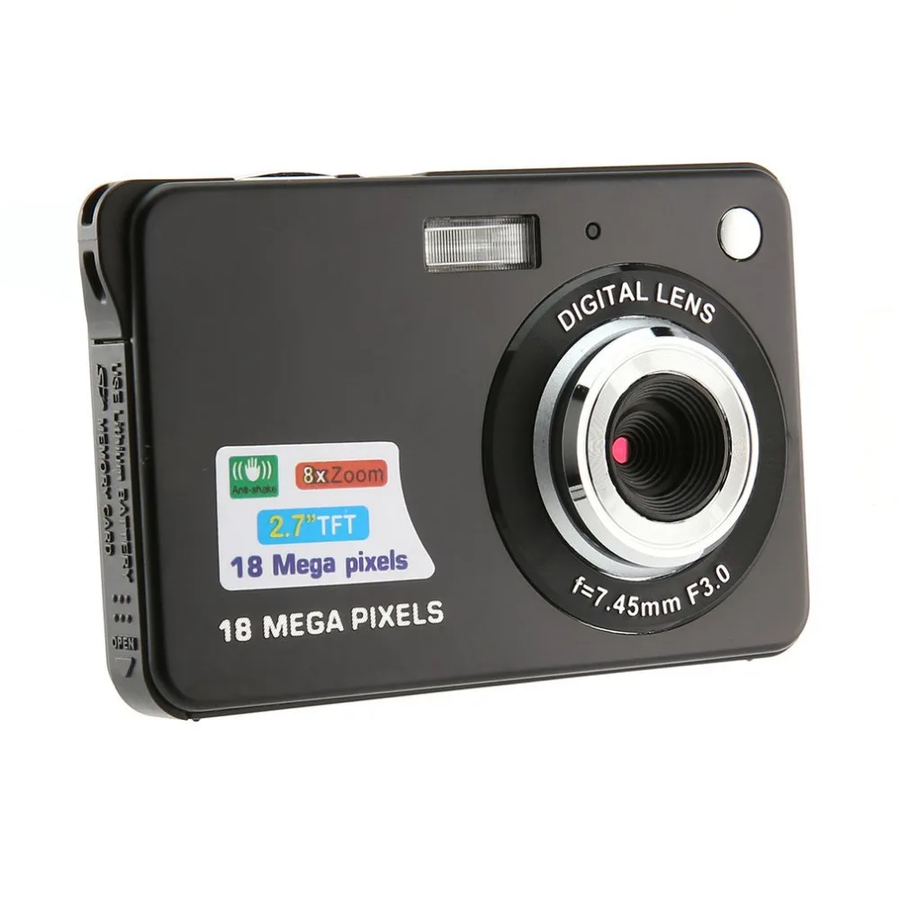 2,7 дюймов ультра-тонкий 18 МП HD Цифровая камера видеокамера Студенческая цифровая камера s для детей лучший подарок