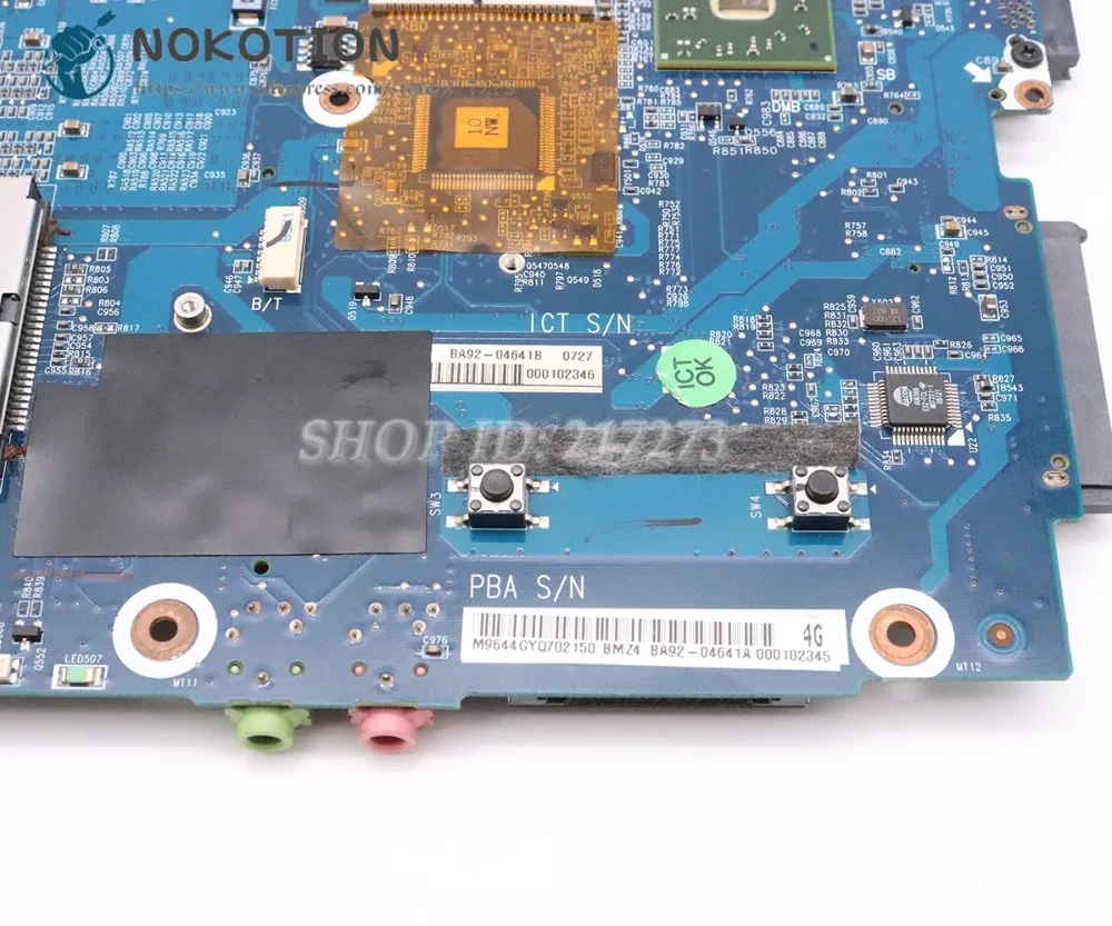 NOKOTION для samsung NP-R20 R25 R20 Материнская плата ноутбука X2300 Графика DDR2 BA92-04641A BA92-04641B BA41-00810A BA41-00809A