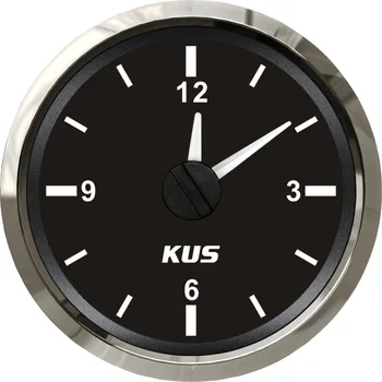 

KUS 2" Auto Marine Boat Clock Meter Clock Gauge 12-Hour With Backlight