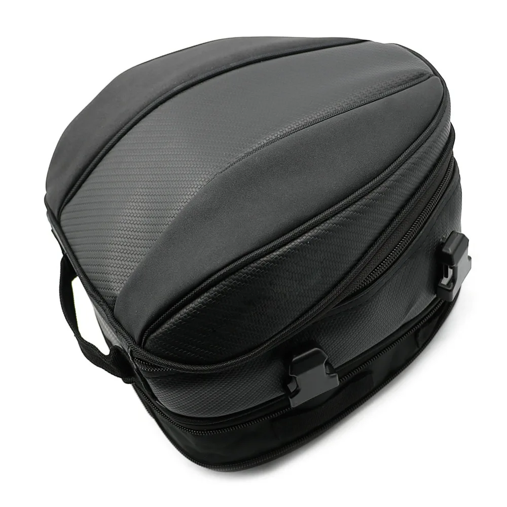 

Motorcycle Rear Black Saddle Bags Motocross Waterproof Tail Bag Motorbike Travel Back Seat Shoulder Carry Bag