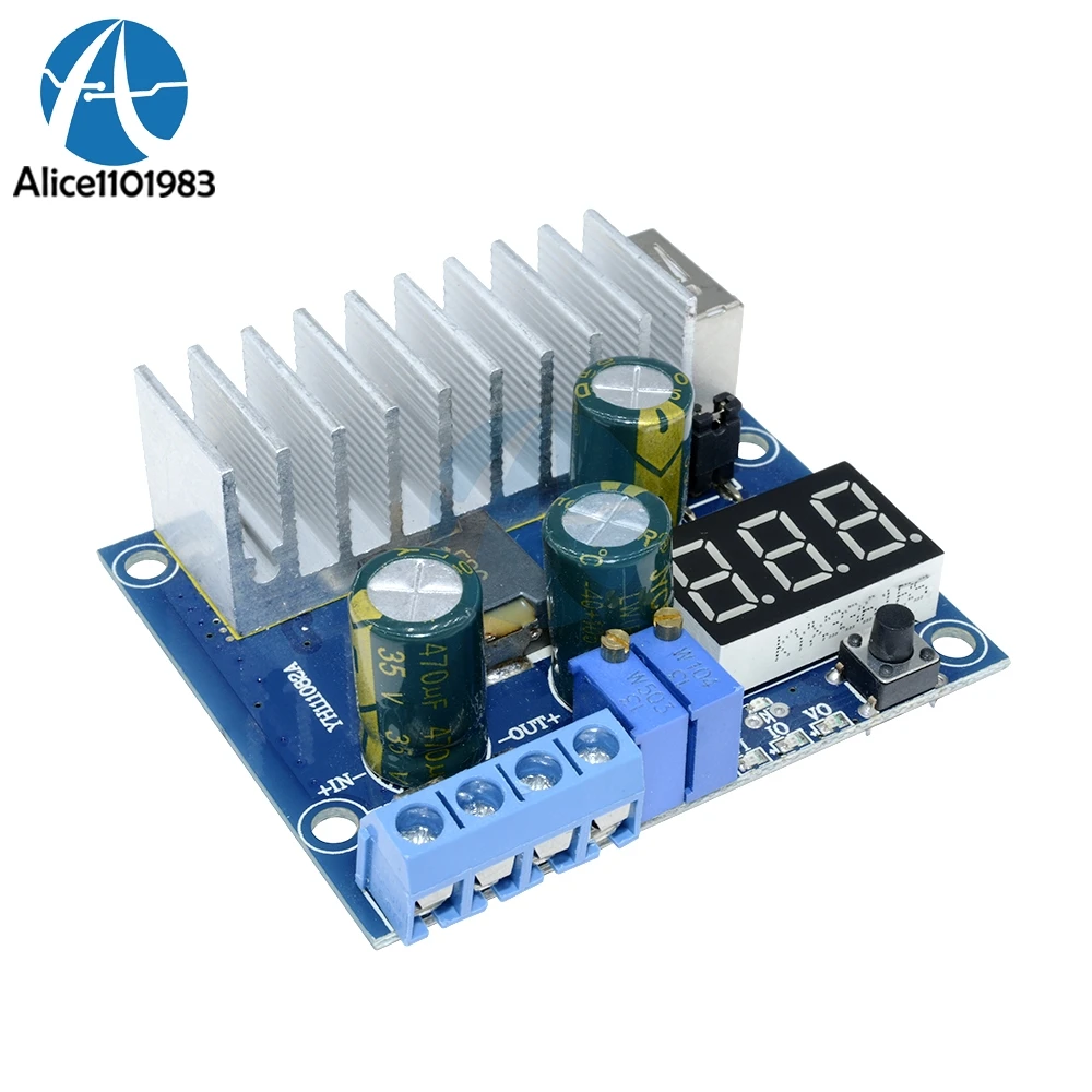 

DC-DC Converter Adjustable Step Up Module Power Supply Board 3V~35V 6A USB Voltmeter Non-Isolated Diy Kit Electronic PCB Board
