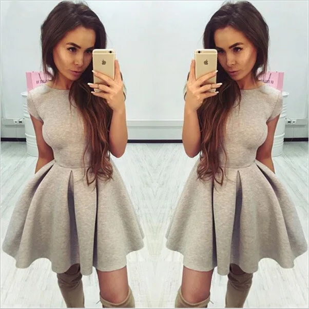 

Bow Tie Short Sleeve O-Neck Casual Dress Women Summer Club Party Mini Dresses for Women 2018 Backless Princess Dress Vestidos