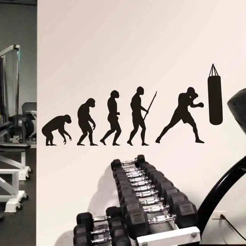 Evolution Boxing настенные Стикеры боксерские перчатки бесплатные боевые плакаты
