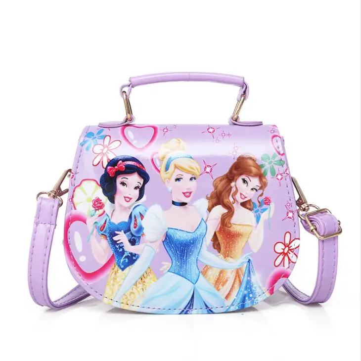 

Fashion Cartoon Princess Pattern Print Children Handbag Lovely Kids Shoulder Bag Girls Snow Queen Shoulder bags for Daughter