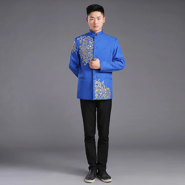 red and blue outfit men