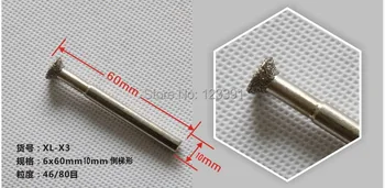 

Free shipping XL-X3 brazed diamond grinding head carving letter knife carving knife grinders grinding head 6*60*10 T form head