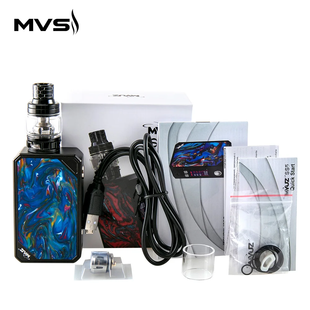 Оригинальный набор MyVapors Myuz SS5 220 Вт с атомайзером 6 5 мл + M/SS5 N Головка Катушки VS drag 2
