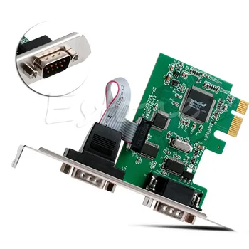 

PCI-E PCI to Dual Serial DB9 RS232 Serial Controller Adapter Card Express 2-Port