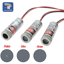 650нм 5 МВт красная точка/линия/Крест лазерный модуль головка стеклянная линза Фокусируемый Фокус Регулируемая Лазерная Диодная головка промышленного класса