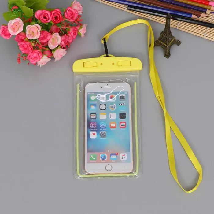 Waterproof Phone Dry Case Pouch PVC TouchScreen Luminous Bag for Universal Phones JR Deals