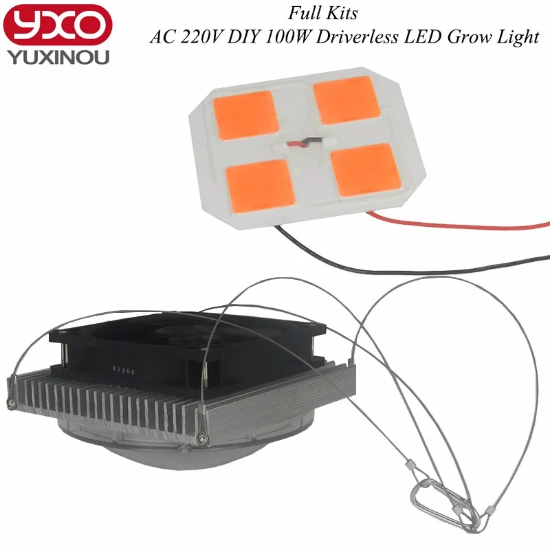 driverless 100w led full diy kits