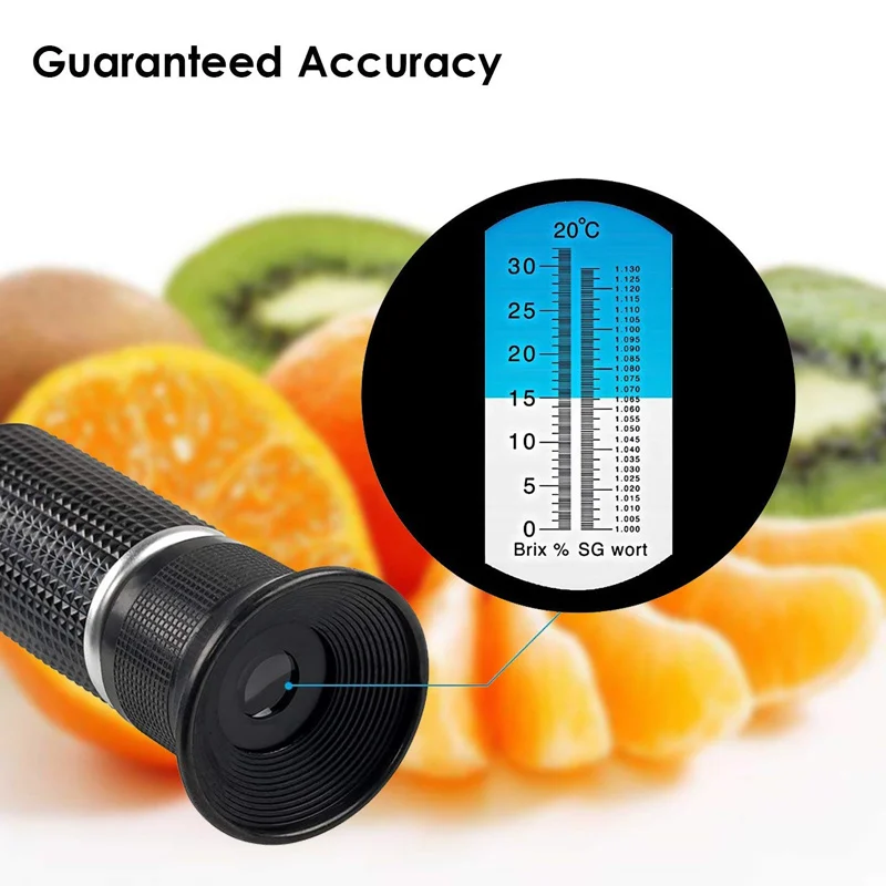 

Home Brew Beer Refractometer Wort Dual Scale Temperature Compensation Specific Hydrometer with ATC CLH@8