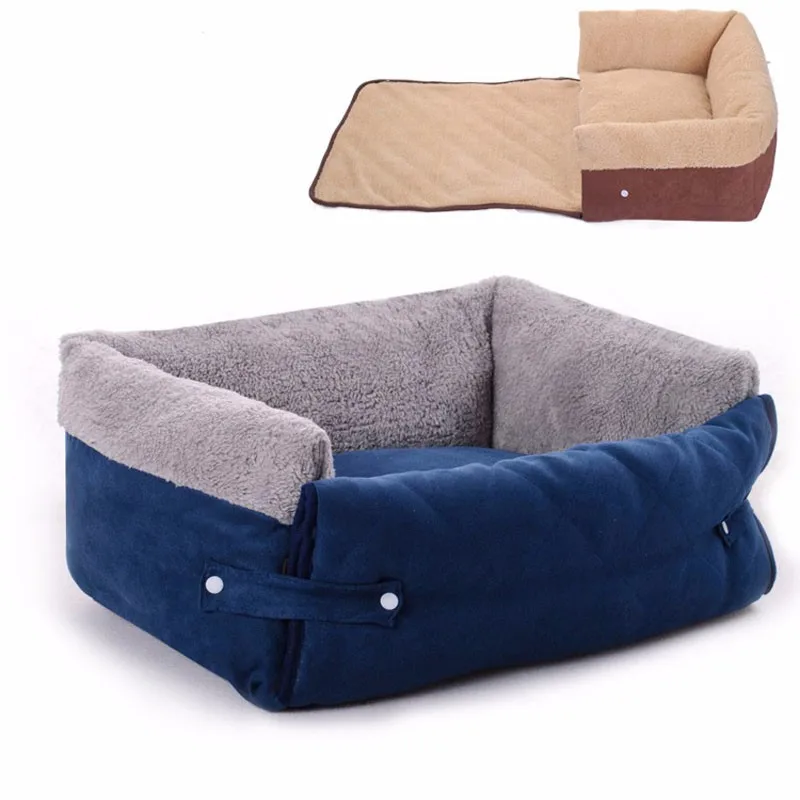 Best Keep Warm Cat Dog House Mat Pet Products Multifunctional Beds Clamshell Dog Sofa Bed Flip Small Medium Dog All season Blanket