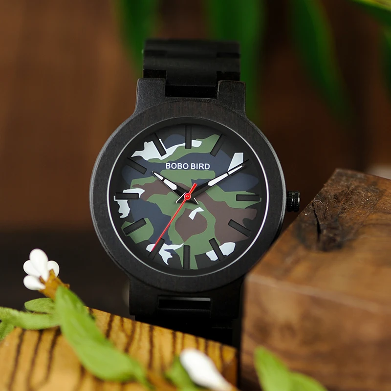 BOBO BIRD Men Wood Timepieces Luxury 