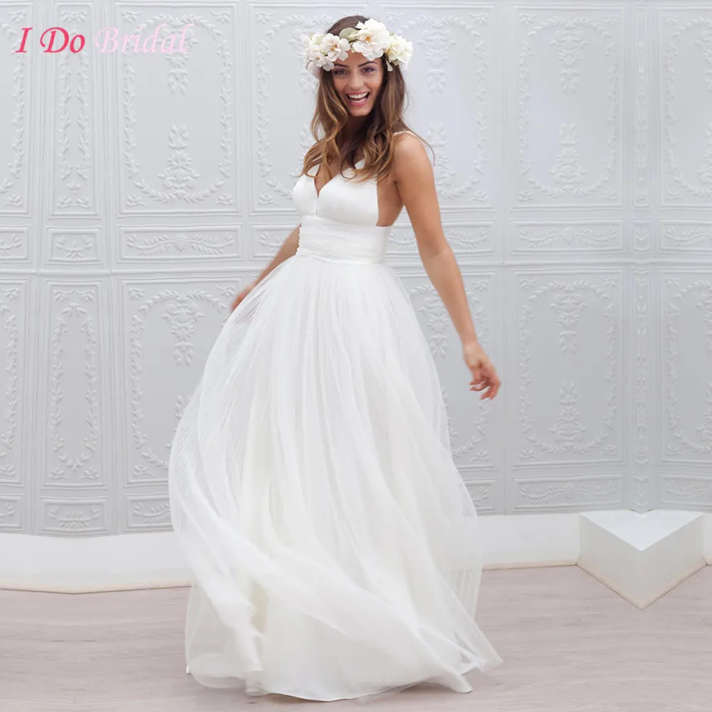 Wedding White Country Dress compare prices on white country dresses online shoppingbuy low cheap wedding dress beach sexy summer western romantic 2016 bridal gowns backless straps tulle