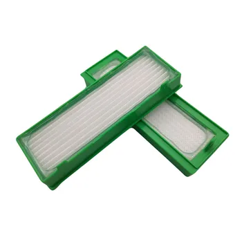 

4pcs Filters For Vorwerk Kobold VR200 Robotic Vacuum Cleaner White+Green And Dirt And Thus Cleans The Extracted Room Air