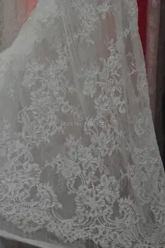 

100% High Quality French Lace Fabric 3meter/pc for Bridal Wedding Dress, Gorgous and Unique Guipure Applique African Cord Lace