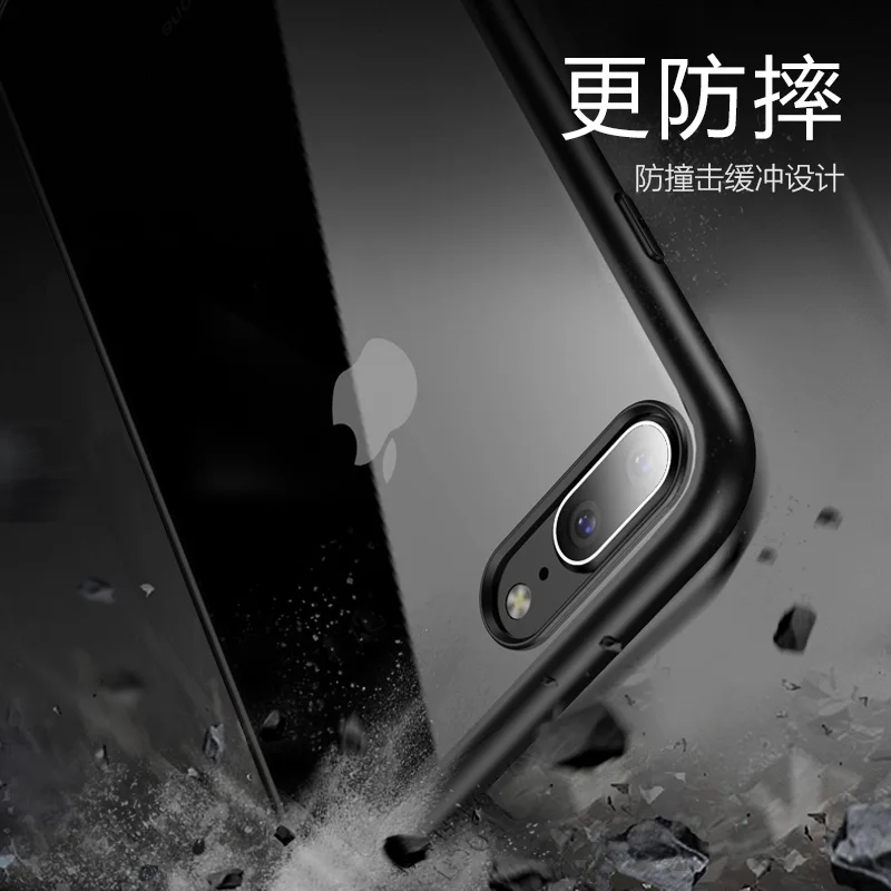 Прозрачный силиконовый чехол для iPhone 7 прозрачный мягкий из ТПУ с защитой от