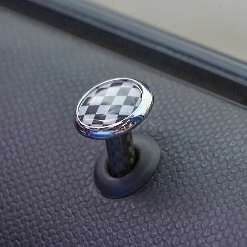 2pcs Auto Interior Door Lock Pin Cover Sticker Car Styling Accessories for BMW MINI COOPER JCW One+