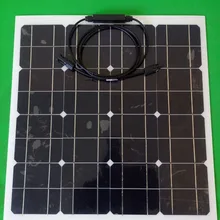 Новая полугибкая солнечная панель 50 Вт, эффект генерации энергии, цена дешевая