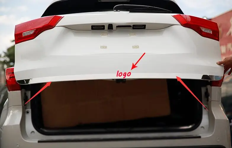 Для Toyota Highlander Kluger высокого качества нержавеющая сталь задний багажник загрузки багажника дверь Обложка отделка под давлением газа