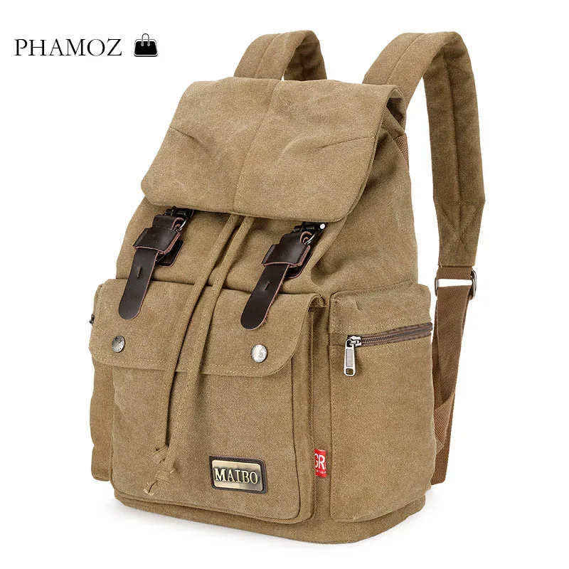 

Backpack Luxury Canvas High Quality Men Women Ladies Unisex Brown Coffee Travel School Backpacks Bags Back Pack Bagpack