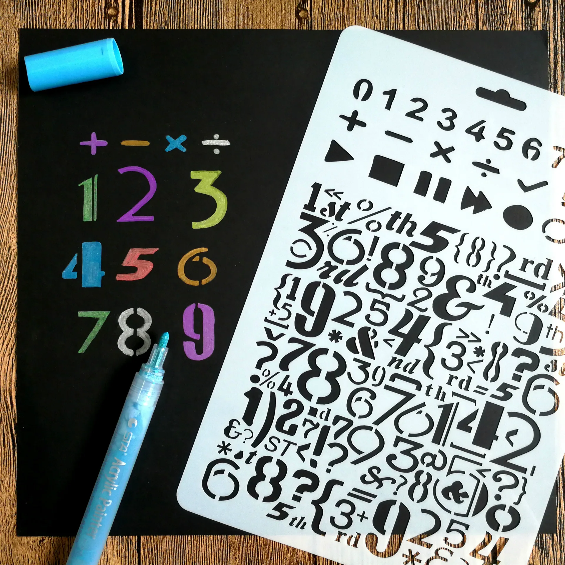 

1pc Novelty Letters&Flower PP DIY Drawing Template Ruler Promotional Gift Stationery School Supplies Xmas Gift Multi Ruler