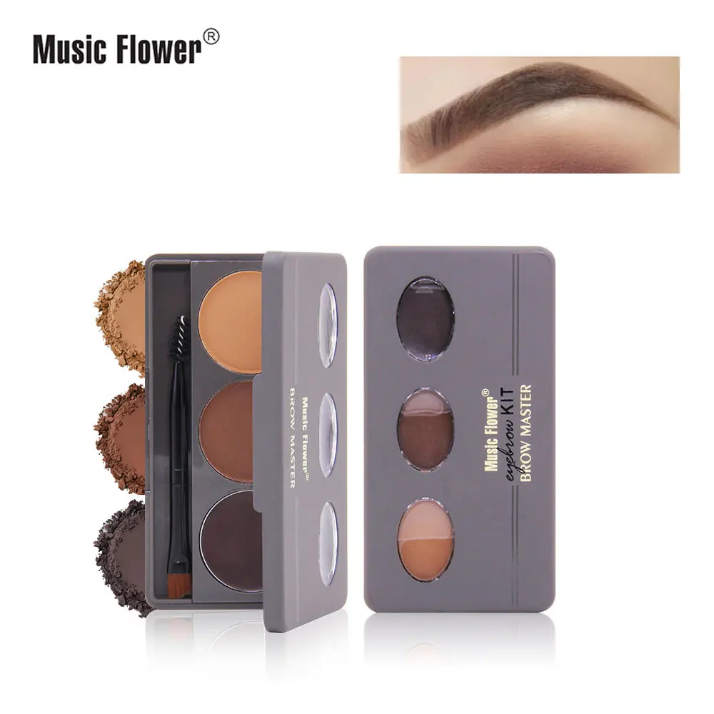 Two-color eye makeup eyebrow powder does not stun, repair, waterproof, durable, eye makeup makeup tools