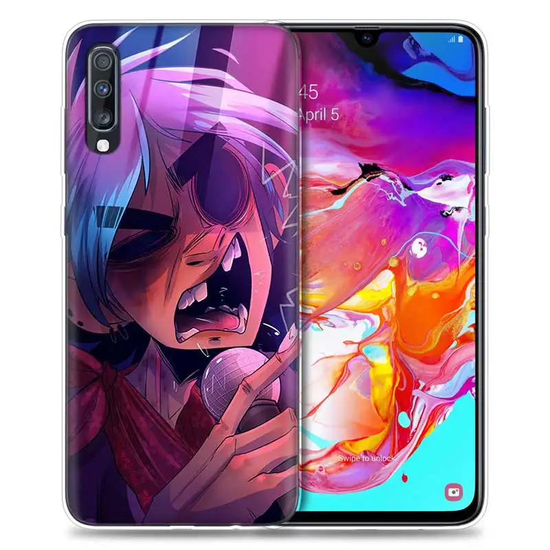 Gorillaz чехол для samsung Galaxy A50 A70 A80 A60 A40 A30 A20 A10 M30 M20 M10 A6 A8 плюс A5 A7 A9 ТПУ с рисунком из аниме чехол для телефона Capa - Цвет: 09