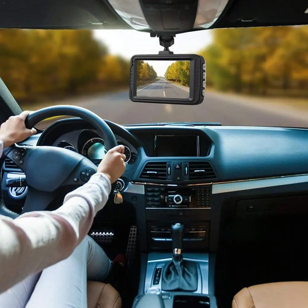 Автомобильный видеорегистратор 3 дюйма HD угол обзора 170 градусов g датчик