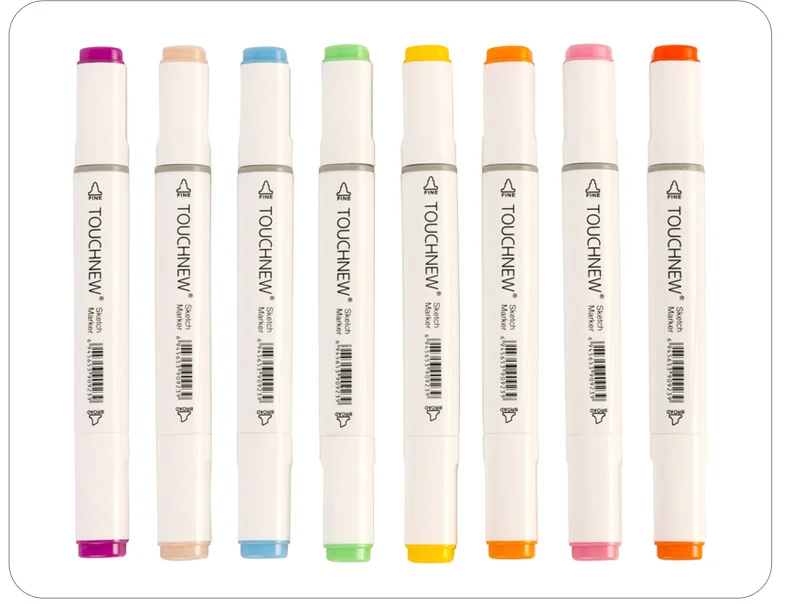 Cabeças à Base de Álcool Marca para Estudante de Desenho Touchnew 72 Cor Marcadores Esboço Caneta Dual Marcador Mangá Desing Arte Fornecedor 36 - 48 60 15 Material escolar e de escritório