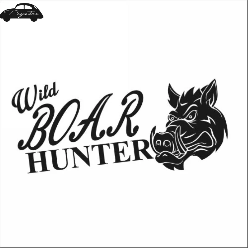 Pegatina Hunt Boar Decal Hunting Club Sticker Hollow Sticker Hunter Car Window Vinyl Decal Funny Poster Motorcycle