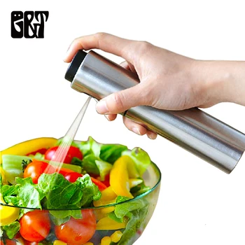 

Stainless Steel Spray Bottles Refillable Oil Vinegar Mist Spraying Bottle Water Pump Gravy Boats Grill BBQ Sprayer Kitchen Tools