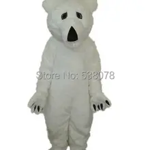 Лидер продаж плюш белый костюм полярного медведя костюм Косплей Карнавальный талисман Mascota нарядное платье одежда из меха EMS отправка SW1245