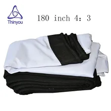 Thinyou 180 Inches 4:3 HD Projector Screen Portable Folded Front Projection Screen with Eyelets without Frame