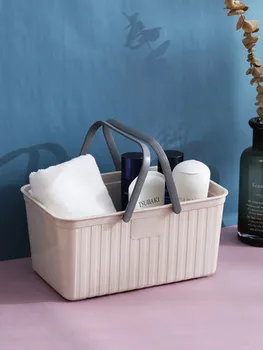 

Portable bath basket, bathroom bath basket, cute bath basket, toiletries, bath, blue storage box, dormitory artifact