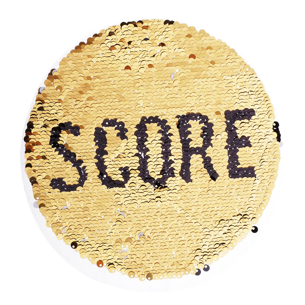Reversible Football Sequins Patch Embroidery DIY Sew on Patches for Clothes T-shirt Jeans Clothing Bags