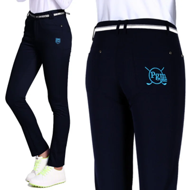 PGM осенне-зимняя одежда женские штаны для гольфа тонкие эластичные дышащие нейлоновые спортивные штаны из полиэстера xs-xl