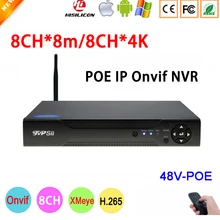 8mp, 5mp, 4mp, 3mp, 2mp, 1mp ip-камера Dahua panel Hi3536C Xmeye 8CH* 8 M/8CH* 4K 8 Channel H.265+ 48V wifi PoE ONVIF NVR