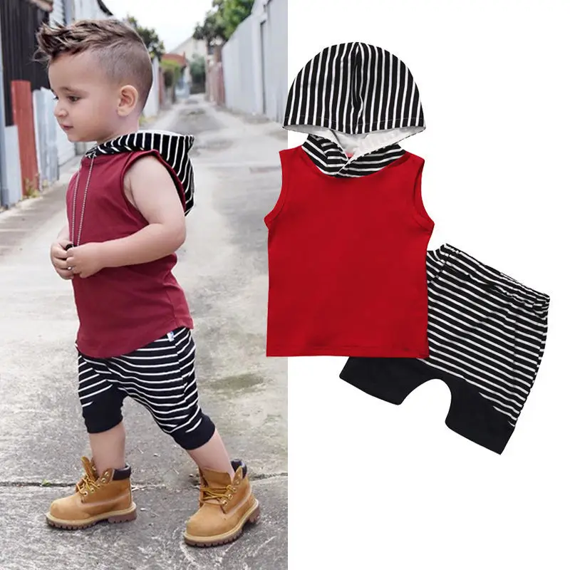 القطن طفل رضيع الملابس مجموعة الصيف المولود الجديد الملابس Roupas بيبي مقنع أكمام مخطط السراويل حار بيع الاطفال الملابس القطن طفل رضيع الملابس مجموعة الصيف المولود الجديد الملابس Roupas بيبي مقنع أكمام مخطط السراويل حار بيع الاطفال الملابس