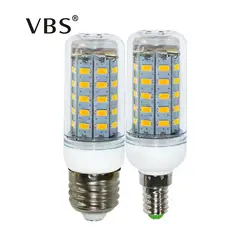 E27 E14 220 В Светодиодная лампа 5730 SMD Светодиодная лампа 24 36 48 56 69leds лампа Bombillas Лампочки лампада ампулы Освещение