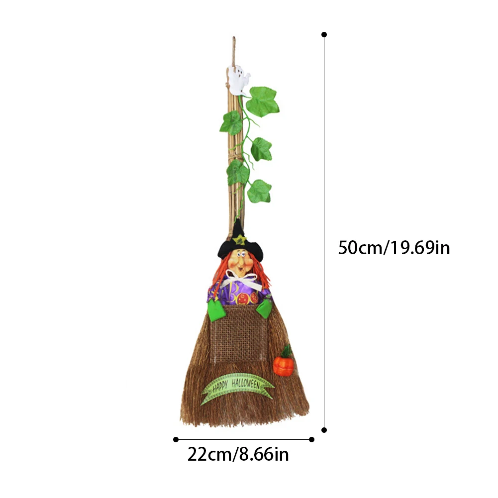 Творческий Хэллоуин платье Ведьмак метла ведьма метла колдун Декор Рождество Фестиваль дома Дерево Висячие