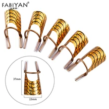 5 шт. дизайн ногтей C изогнутая форма удлинитель советы французская фольга форма многоразовые металлические формы акриловый лак гель УФ дизайн Маникюрный Инструмент