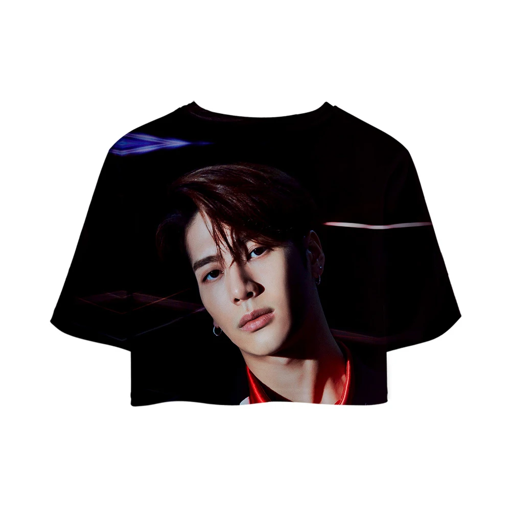 Женская футболка с 3D принтом KPOP GOT7 Jackson короткая повседневная одежда 2019|Футболки|