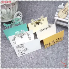 

20pcs Romantic Laser Cut Vine Butterfly Name Card Wedding Celebration Birthday Party Table Card Seats Wedding Decoration 5ZZ51