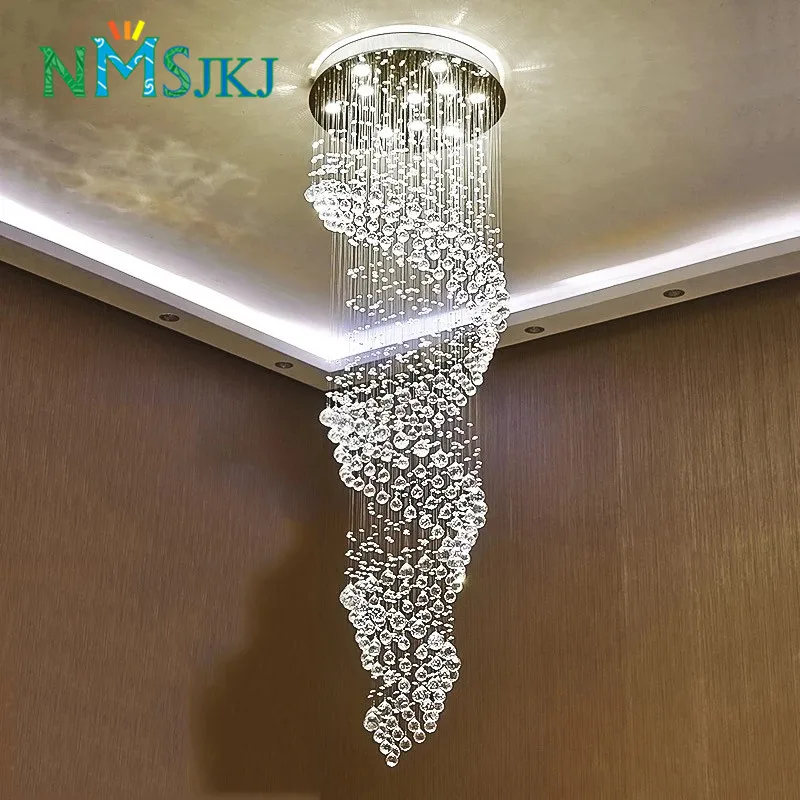 Us 281 99 40 Off Modern Spiral Crystal Led Ceiling Lights Large Staircase Indoor Res Flush Mount Long Stair Lamps Lighting Fixtures In Us 281 99 40 Off Modern Spiral Crystal Led Ceiling Lights Large Staircase Indoor Res Flush Mount Long Stair Lamps Lighting Fixtures In